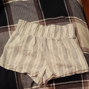 Forever 21 Black and White Striped Shorts
